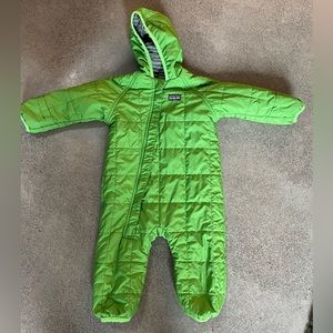 Green Patagonia Snow Suit